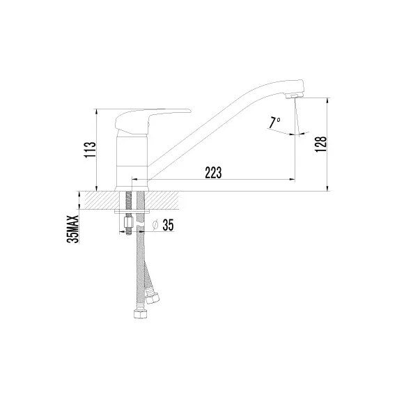 Смеситель Lemark Pramen LM3304C для кухни