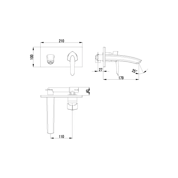 Смеситель Lemark Mars LM3526C для раковины, встраиваемый