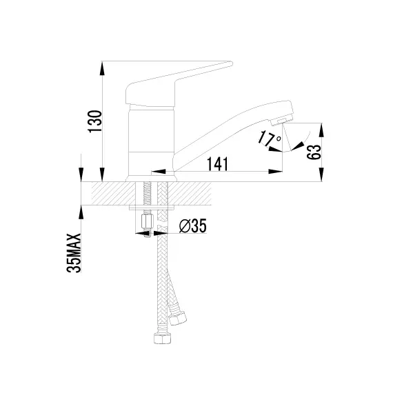 Смеситель Lemark Luna LM4107C для раковины