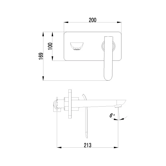 Смеситель Lemark Melange LM4926CW для раковины, встраиваемый