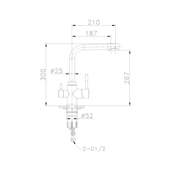 Смеситель Lemark Expert LM5061S для кухни с подключением к фильтру с питьевой водой