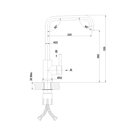 Смеситель Lemark Expert LM5077S для кухни