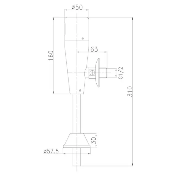 Смывное устройство Lemark Project LM4654CE для писсуара бесконтактное (сенсорное)