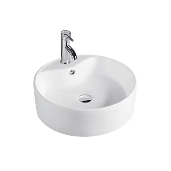 Раковина накладная круглая CeramaLux серия N 7026B/9008В