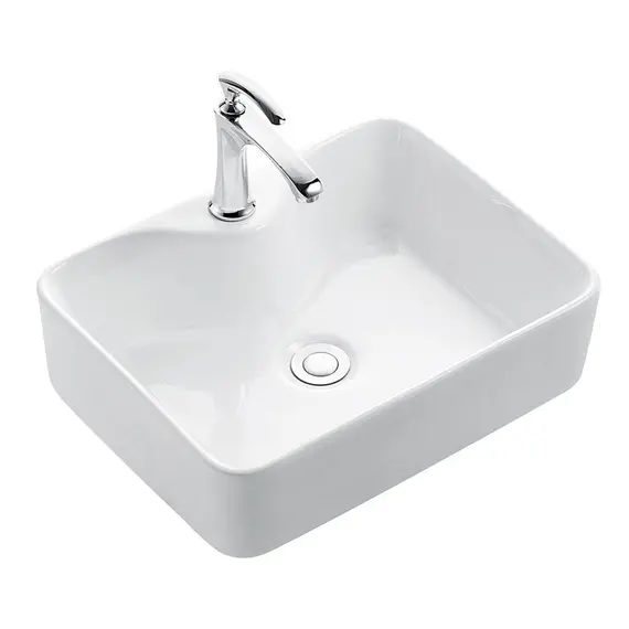 Раковина для ванной накладная прямоугольная CeramaLux 7291