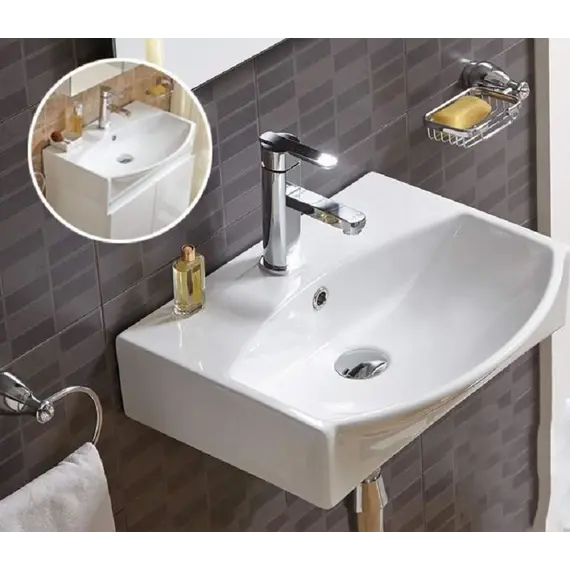 Раковина подвесная/накладная прямоугольная CeramaLux 78014