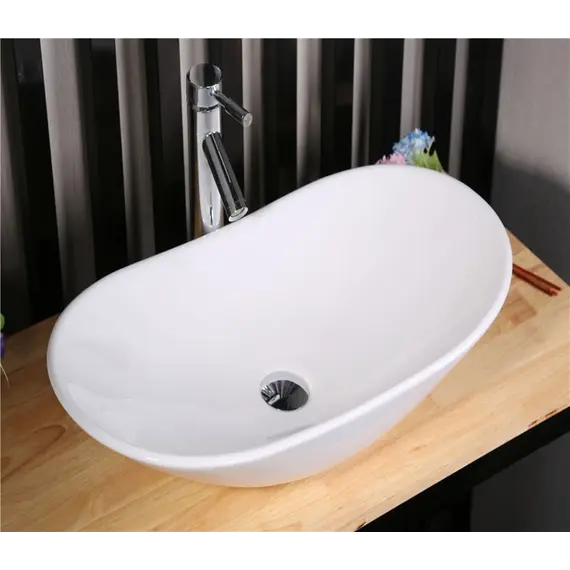 Раковина накладная овальная CeramaLux 7811