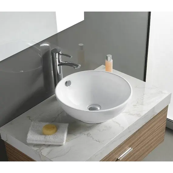 Раковина накладная круглая CeramaLux серия N 9002/9003А