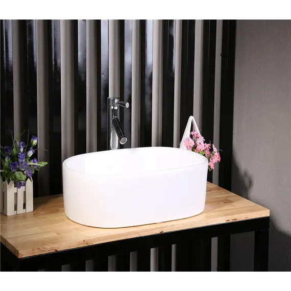 Раковина накладная овальная CeramaLux 9025