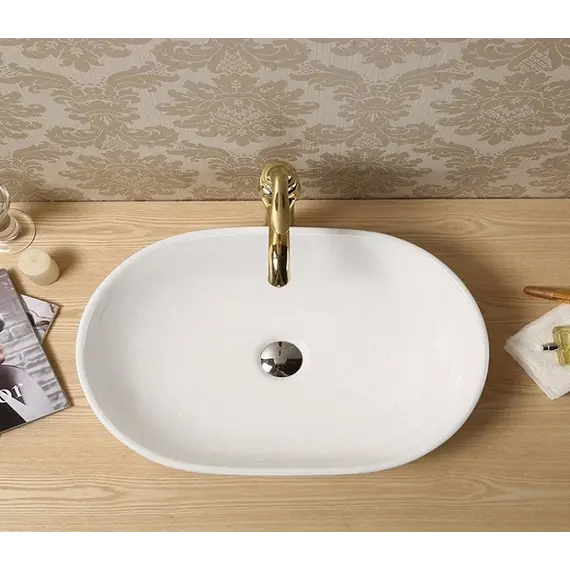 Раковина накладная овальная CeramaLux 9026