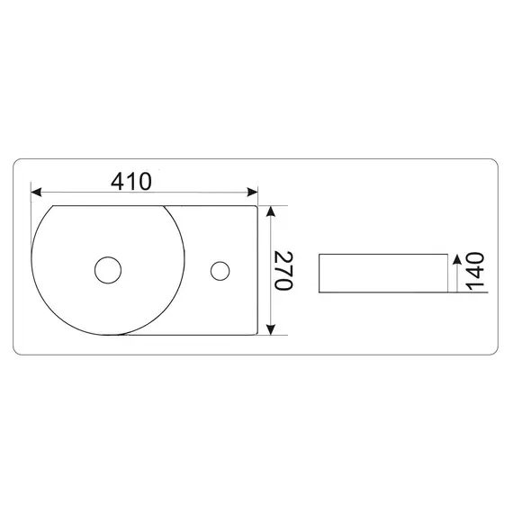 Умывальник подвесной  CeramaLux 9273