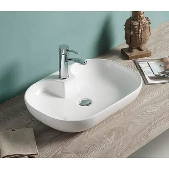 Раковина накладная овальная CeramaLux  9446