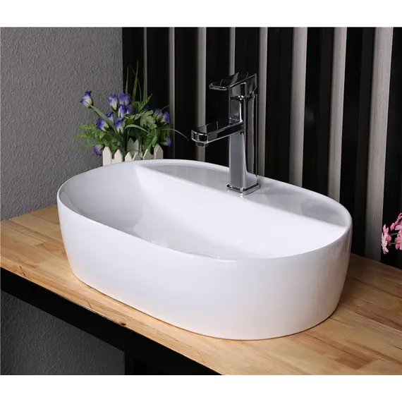 Раковина накладная овальная CeramaLux D1346/D1347