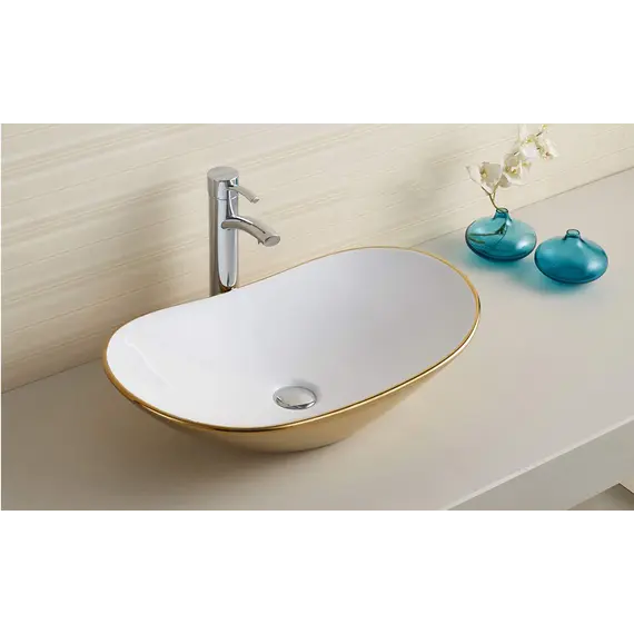 Раковина накладная овальная CeramaLux 7811
