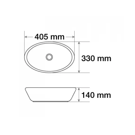 Раковина овальная накладная CeramaLux 7138