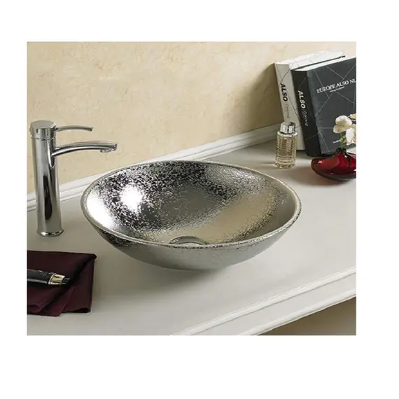 Раковина накладная круглая CeramaLux NC 7226S