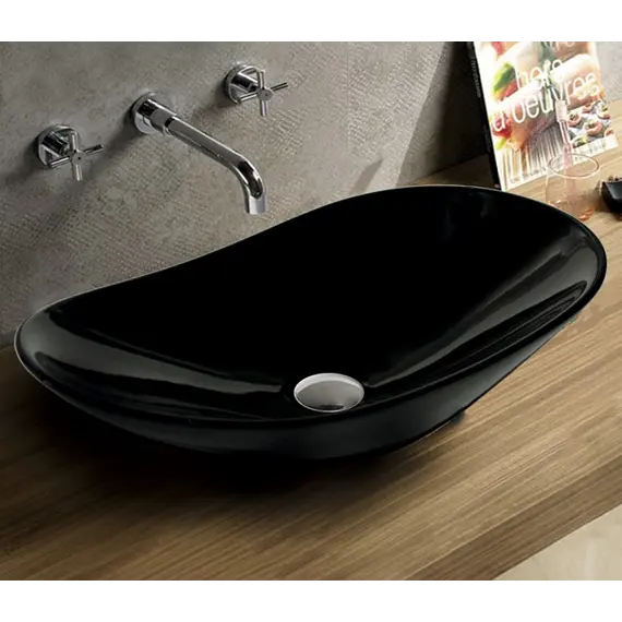 Раковина накладная овальная CeramaLux 7811