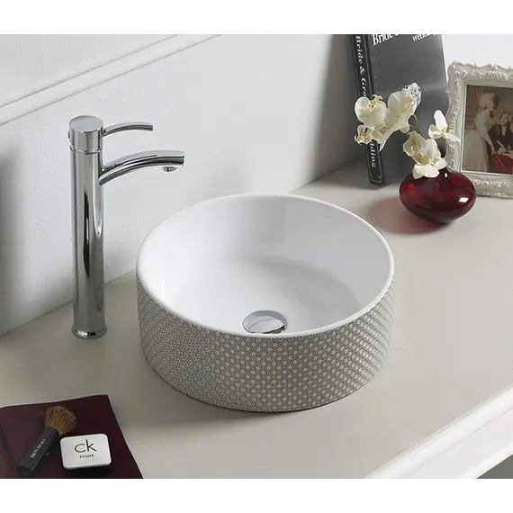 Раковина накладная круглая CeramaLux  NC 78308/78310