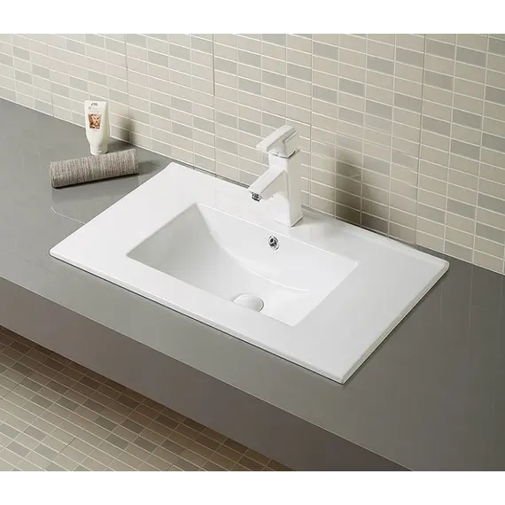 Раковина врезная прямоугольная CeramaLux  N 9075Е/9010E