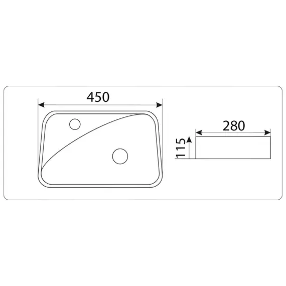 Умывальник подвесной CeramaLux 9275
