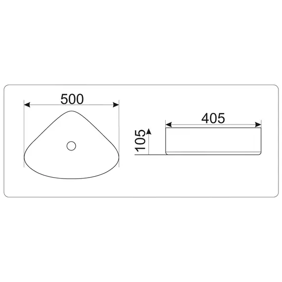 Раковина накладная нестандартная CeramaLux серия N  9386/9062/7472B