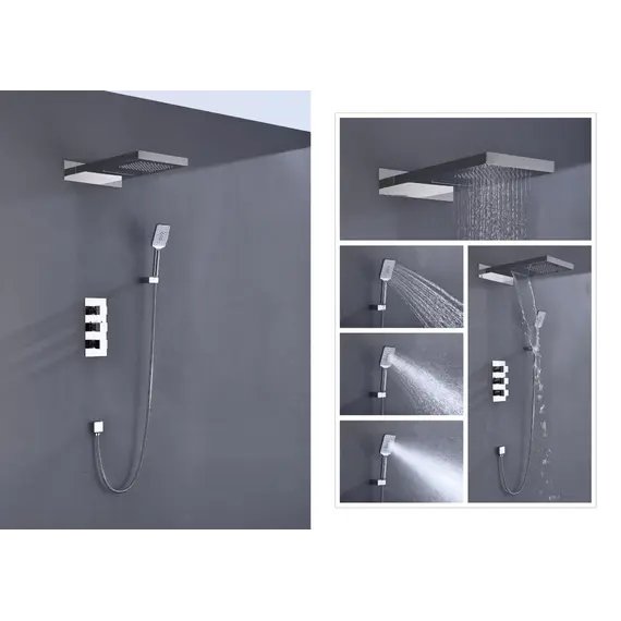 Душевая система встроенная с термостатом Timo Petruma SX-5039