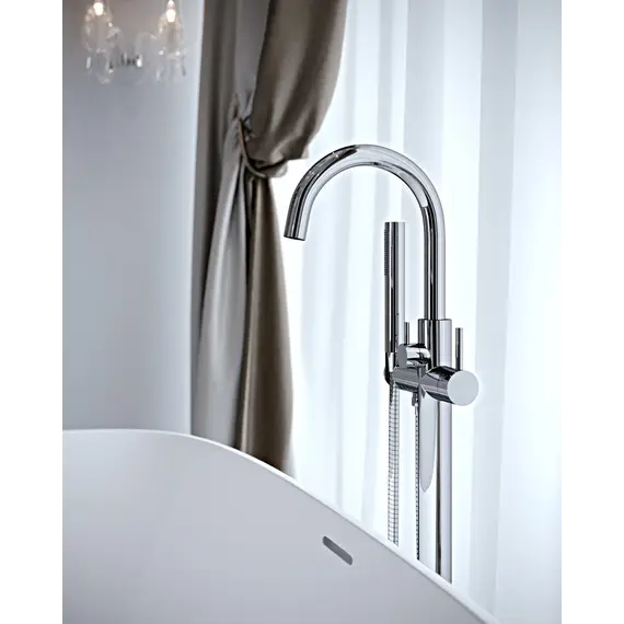 Смеситель напольный для ванны с душем Timo Saona 2310/00Y-CR