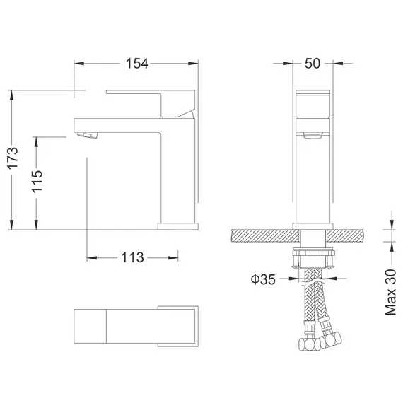 Смеситель для раковины Timo Selene 2061/17F