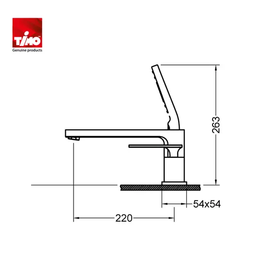 Смеситель врезной для ванны с душем Timo 4330/03Y
