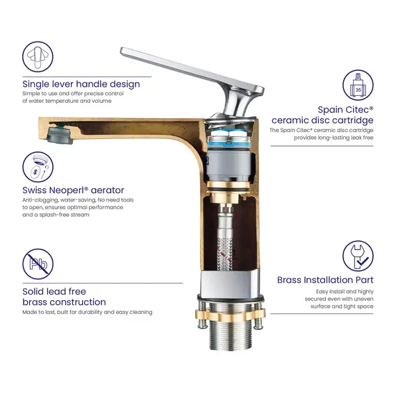 Смеситель для раковины Timo Torne 4361/03F