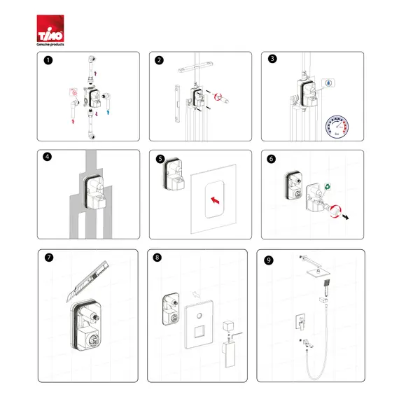 Душевая система встроенная Timo Selene SX-3069