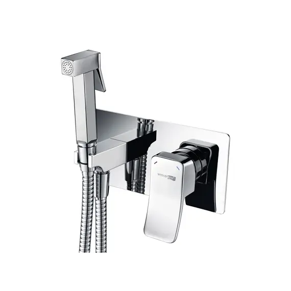 Встраиваемый смеситель для душа с гигиенической лейкой WasserKRAFT Aller 1060 10638