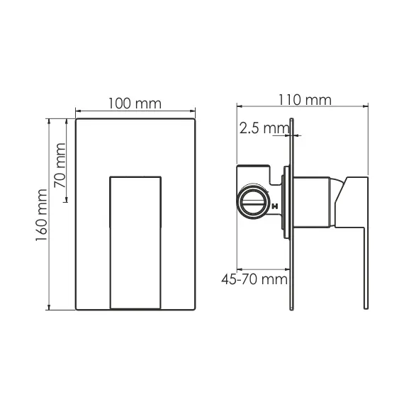 Смеситель для душа WasserKRAFT Abens 2051