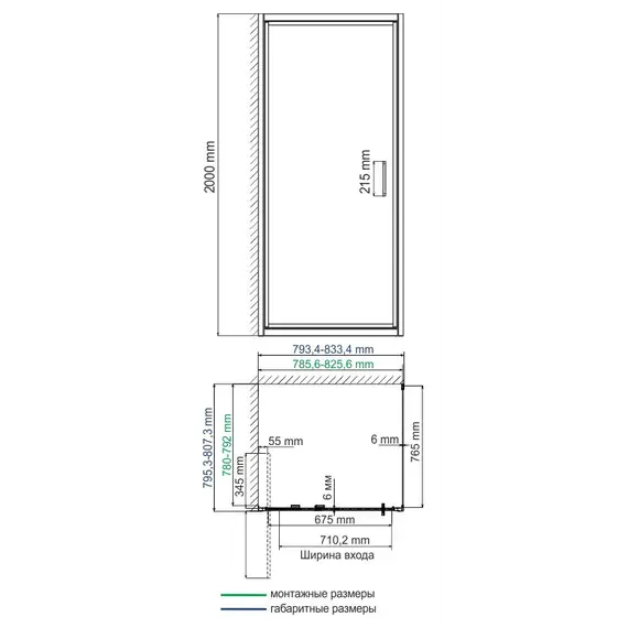 Душевой уголок квадратный WasserKRAFT Salm