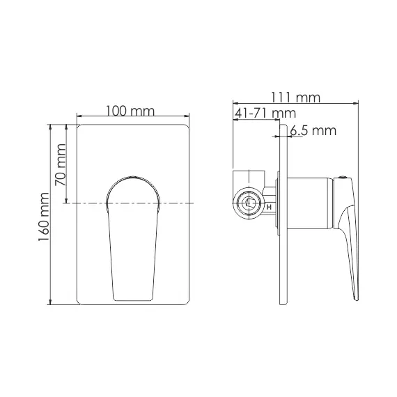 Смеситель для душа WasserKRAFT Aisch 5551