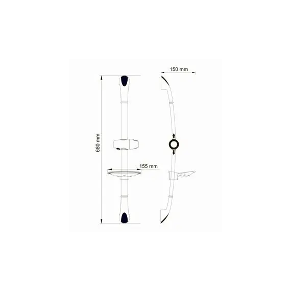 Душевая штанга  WasserKRAFT A006