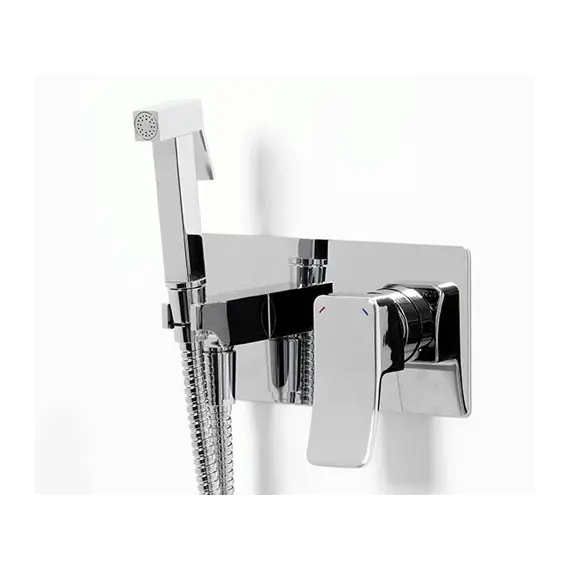 Встраиваемый смеситель для душа с гигиенической лейкой WasserKRAFT Aller 1060 10638