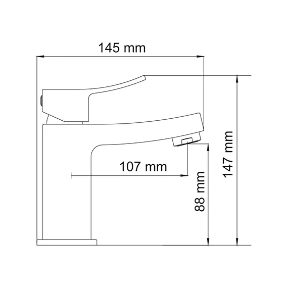 Смеситель для умывальника WasserKRAFT Aller 1060 1064