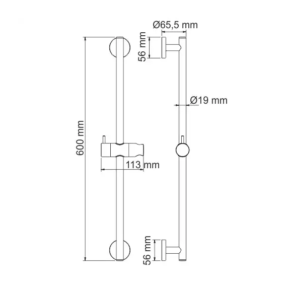 Штанга для душа  WasserKRAFT A122