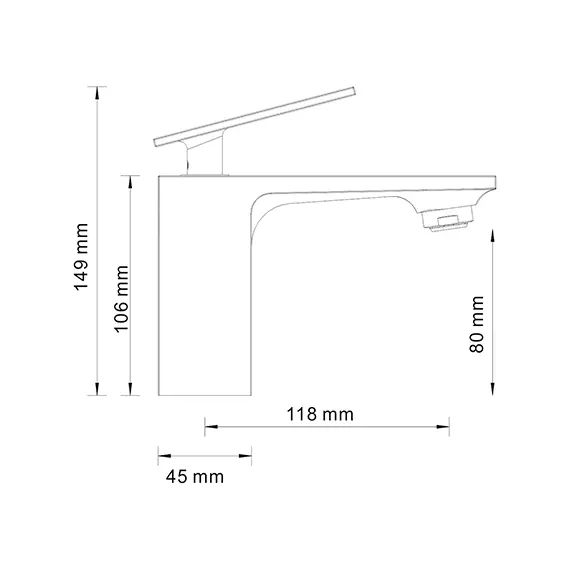 Смеситель для умывальника WasserKRAFT Alme 1500 1503