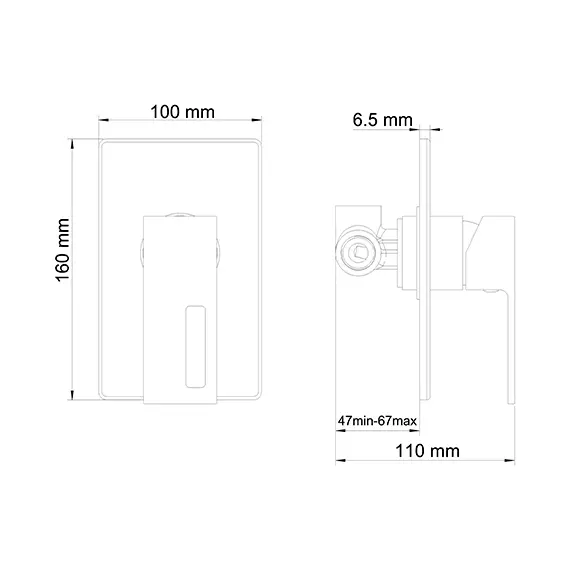 Смеситель для душа WasserKRAFT Alme 1500 1551