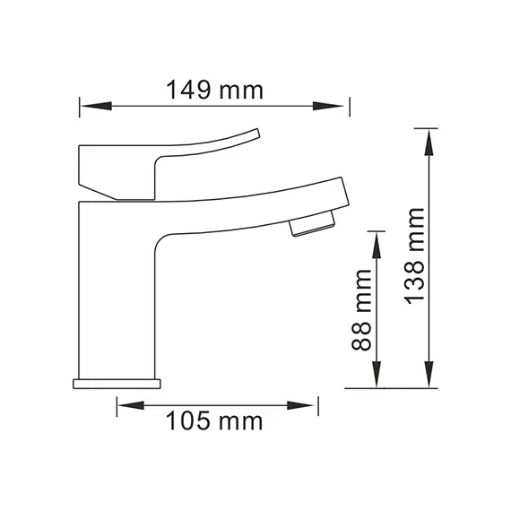 Смеситель для умывальника WasserKRAFT Exter 1600 1603