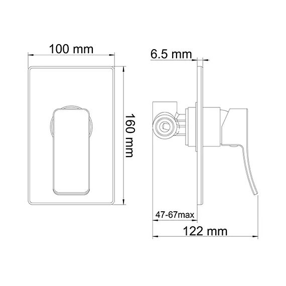 Смеситель для душа WasserKRAFT Exter 1600 1651