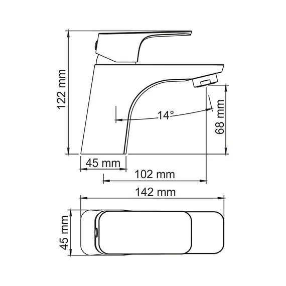 Смеситель для умывальника WasserKRAFT Salm 2700 2703