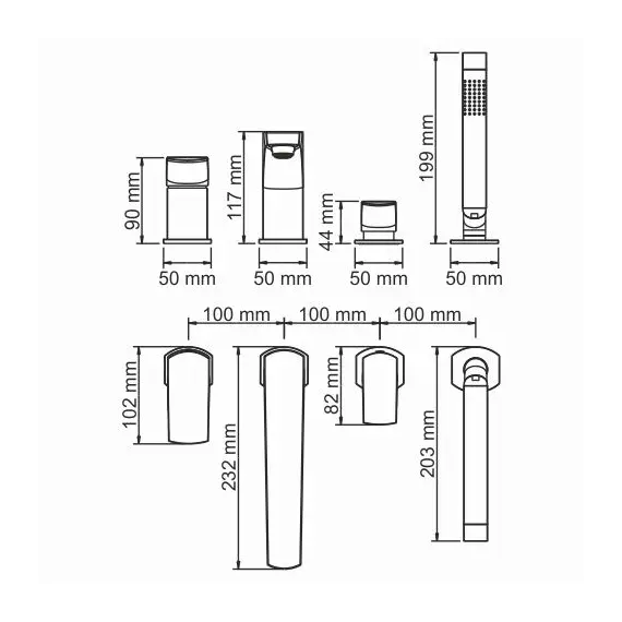 Смеситель для ванны WasserKRAFT Salm 2700 2755