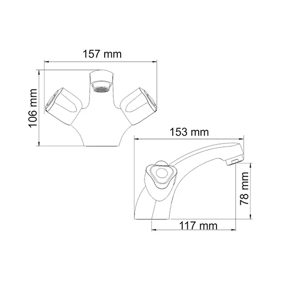 Смеситель для умывальника WasserKRAFT Amper 2900 2903