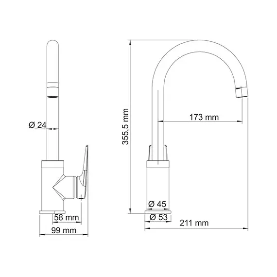Смеситель для кухонной мойки WasserKRAFT Lopau 3200 3207