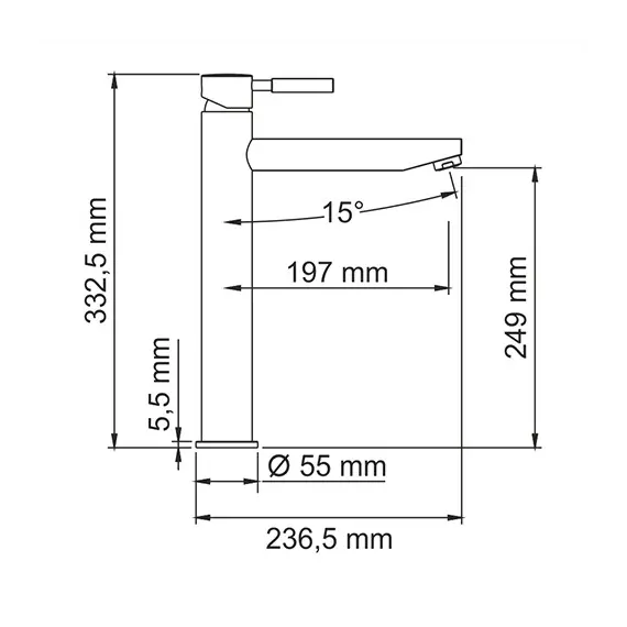 Смеситель для умывальника WasserKRAFT Main 4100 4103H