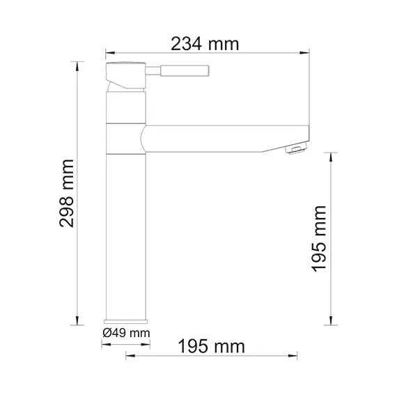 Смеситель для кухонной мойки WasserKRAFT Main 4100 4107