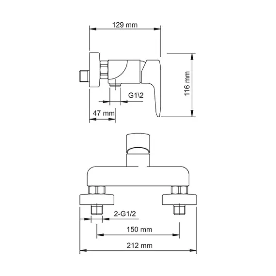 Смеситель для душа WasserKRAFT Vils 5600 5602